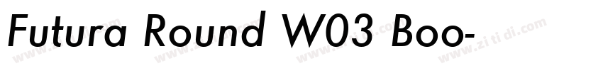 Futura Round W03 Boo字体转换